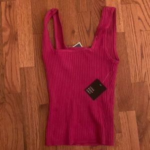 Pink Luxe Body Knit Tank Top